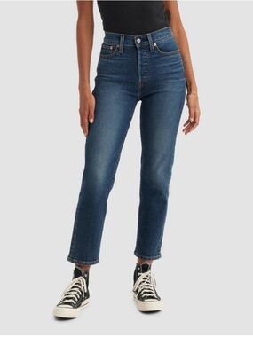 Levi's® Women's High-Rise Wedgie
Straight Cropped Jeans - Indigo Here We go 32